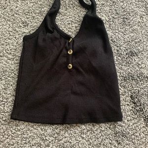 Garage tie back crop top shirt xs
